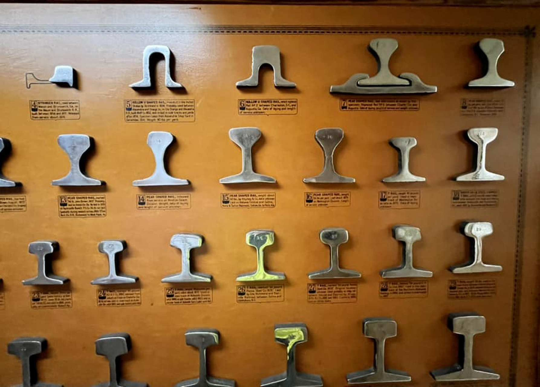 各种铁轨截面图