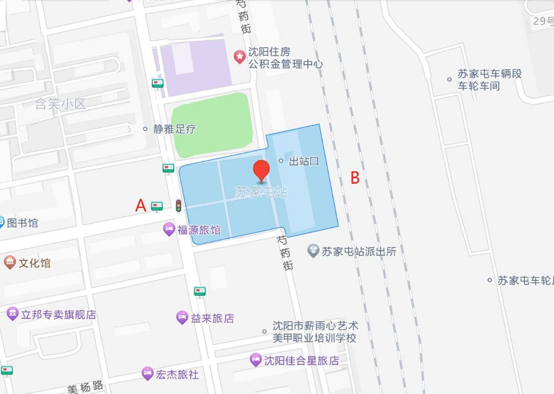 沈阳北站内部地图图片