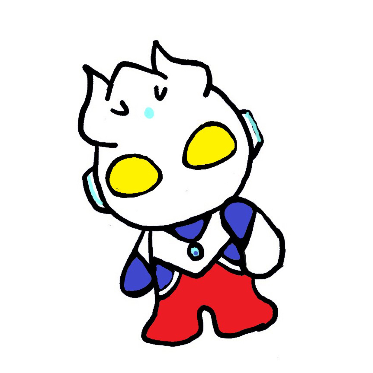 zui简单的97赛罗奥特曼简笔画 05赛罗奥特曼真的超帅的!