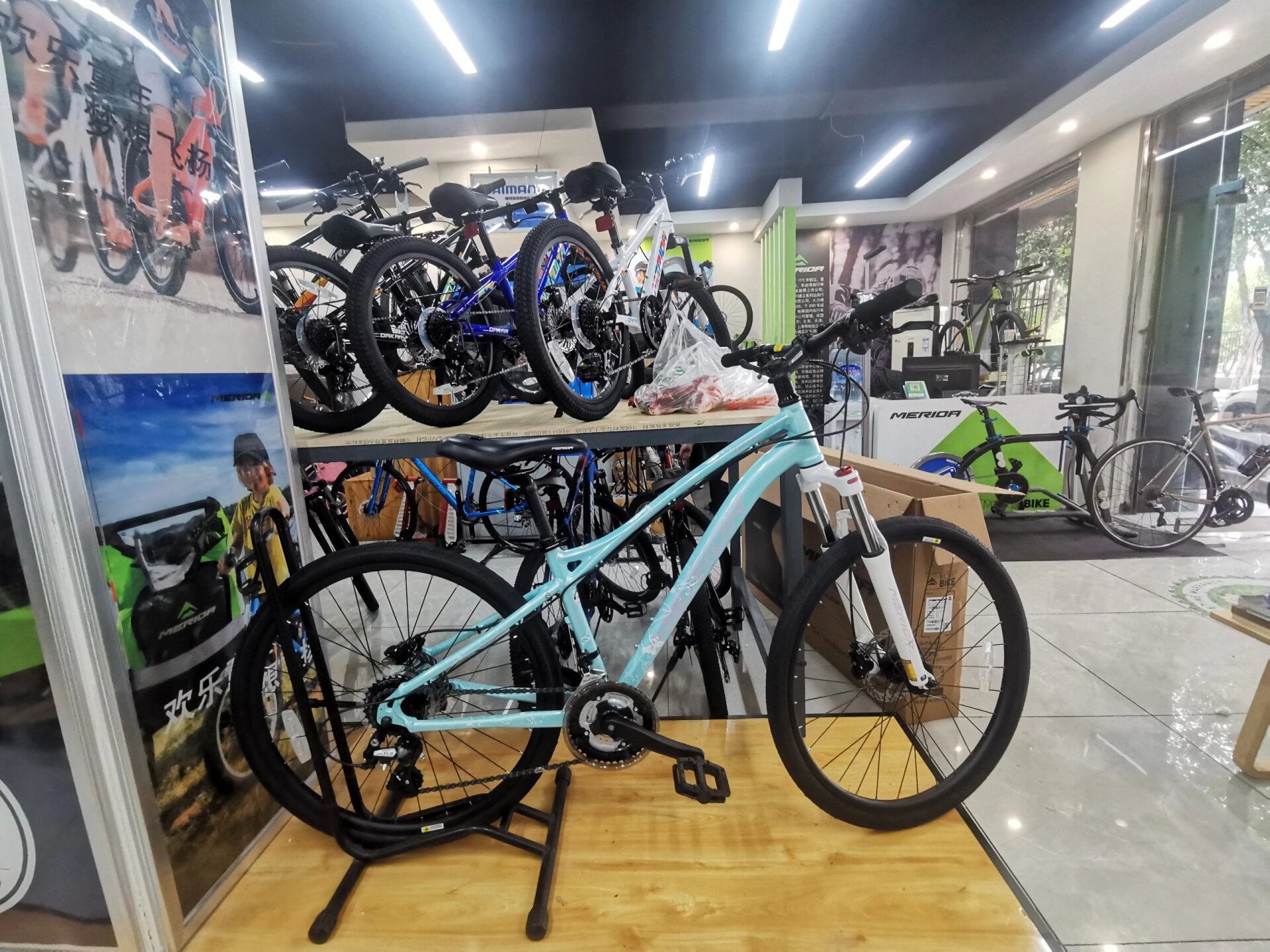 骑车锻炼身体#山地车# #美利达维多利亚600