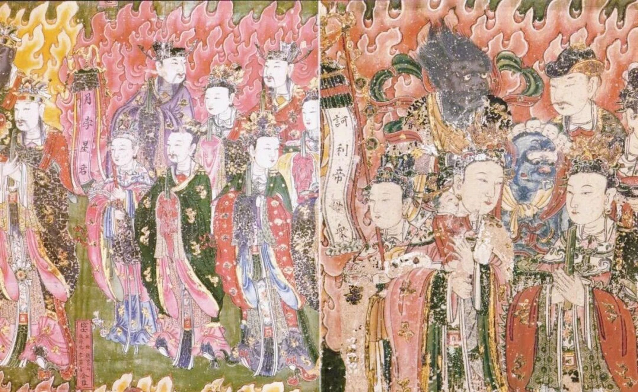 永安寺壁画    永安寺,俗称大寺,位于山西浑源县城内的东北隅,首创于