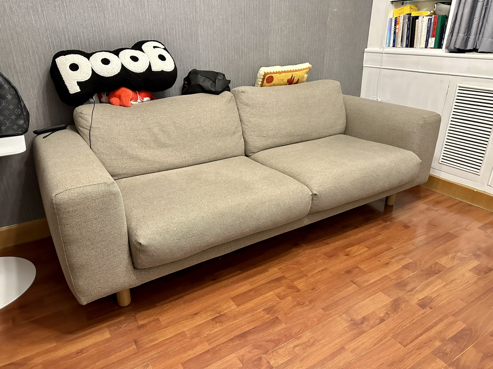 5折买muji无印良品沙发的悲剧 这款沙发早就试过非常舒服,沙发垫是