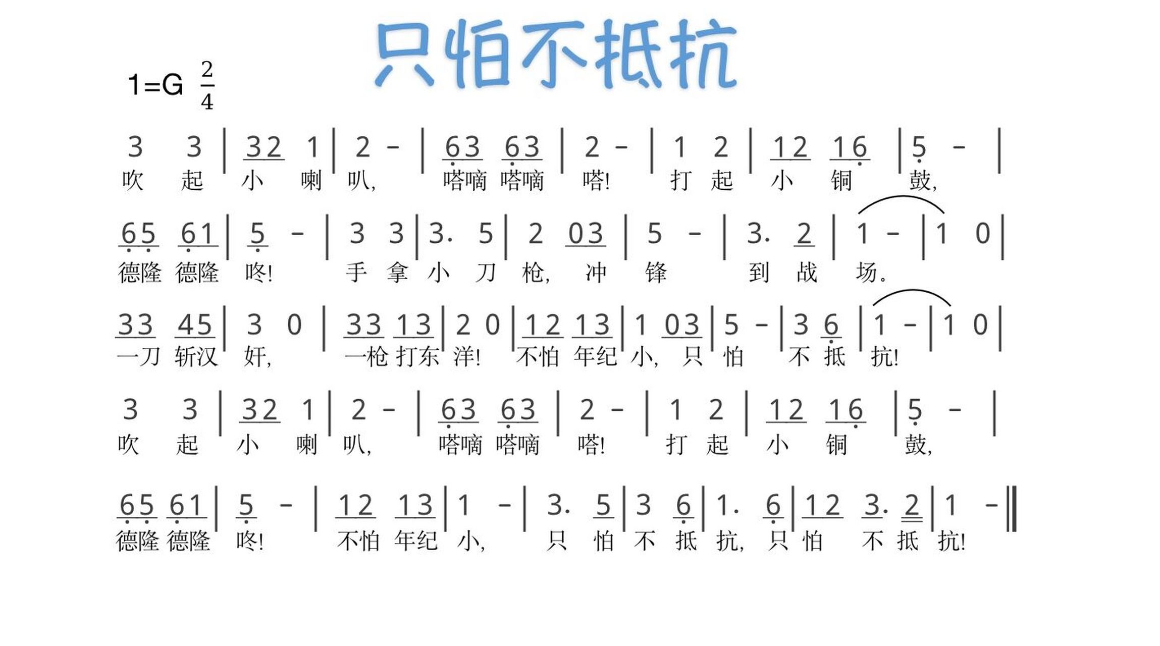 《只怕不抵抗》