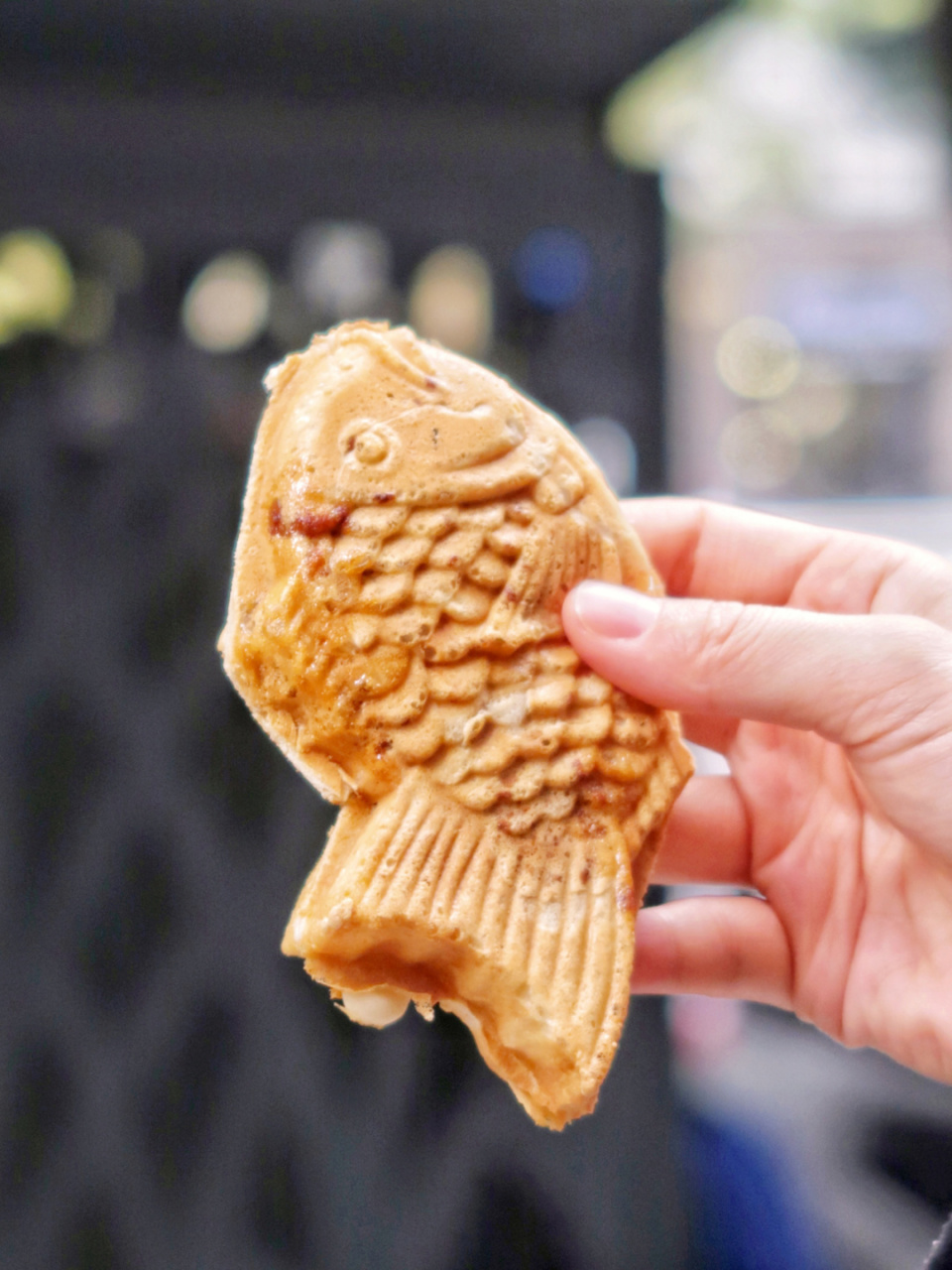 今天终于买到了超火的日式鲷鱼烧了95 因为门店很小,真的很容易错过