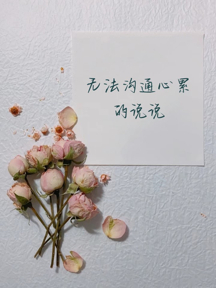 无法沟通心累的说说