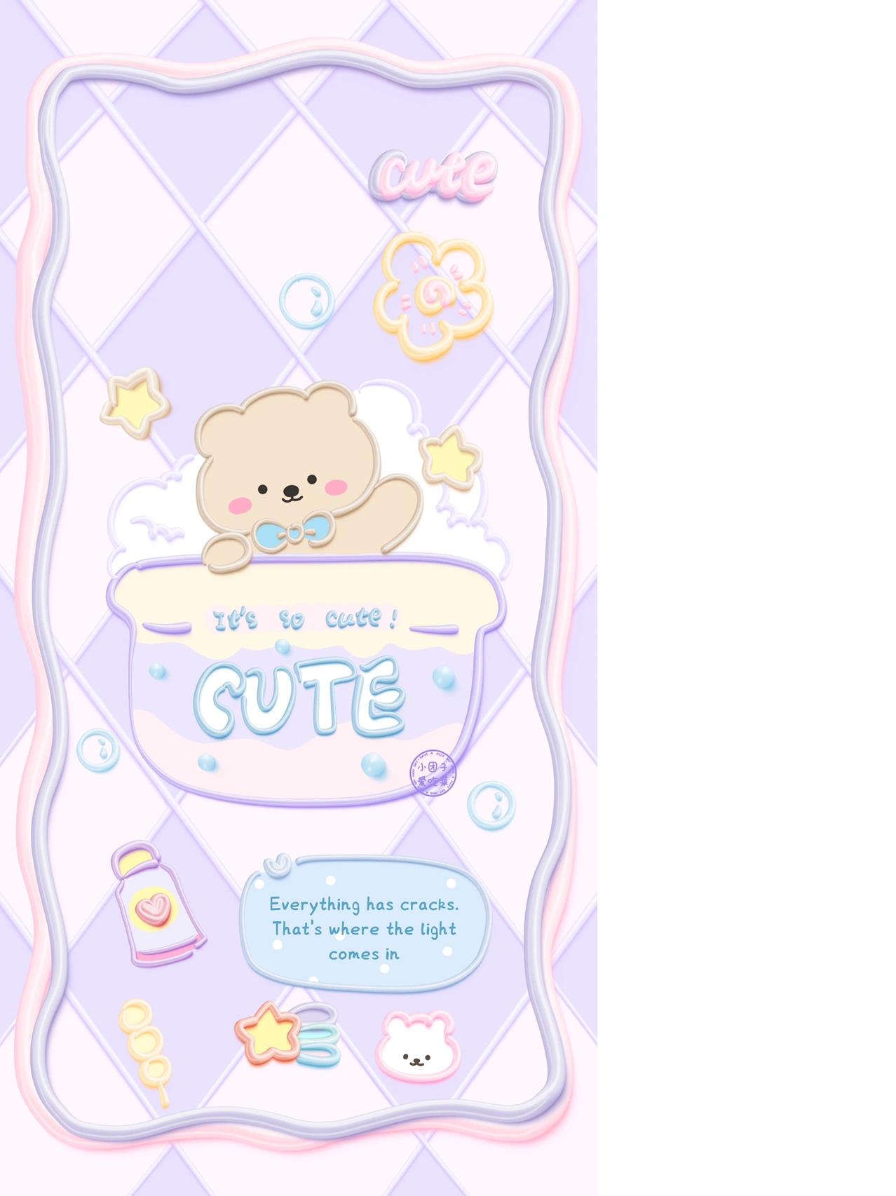 原创壁纸95第132期|奶油01治愈小清新壁纸