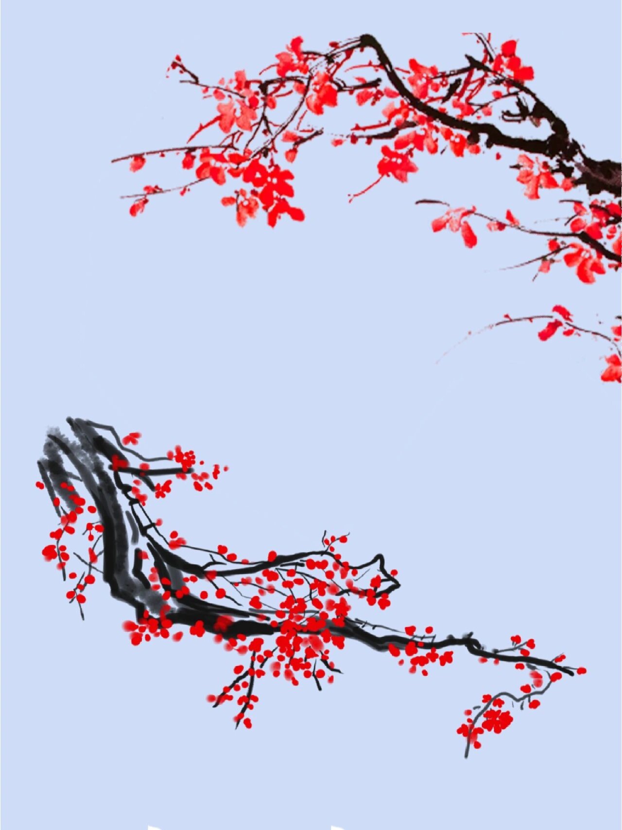 75梅花免扣素材分享|腊梅寒梅雪梅