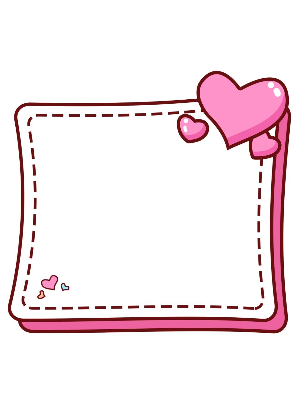 卡通边框‖方形可爱边框免抠元素  方形边框主题分享来啦!