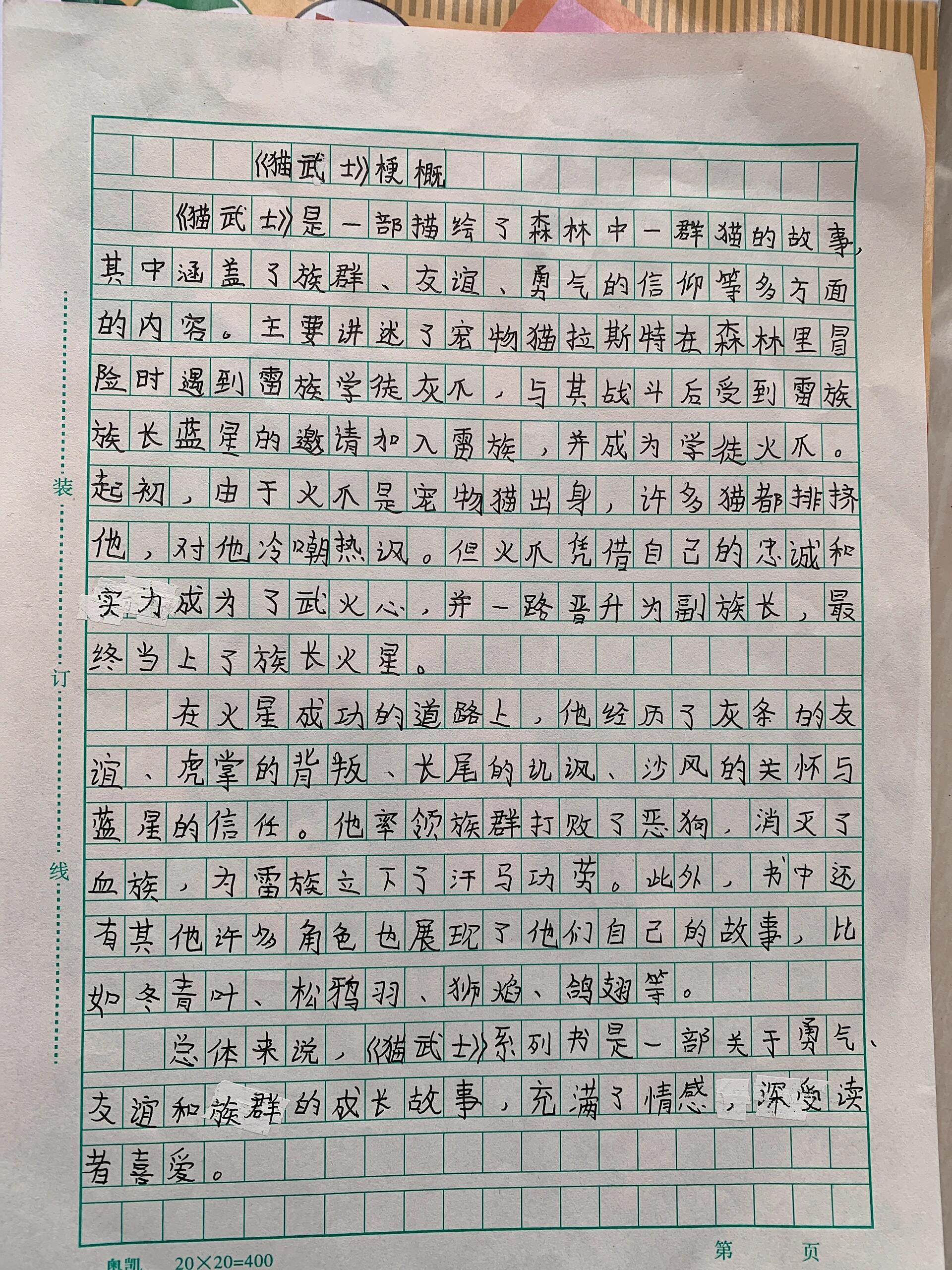 《猫武士》梗概