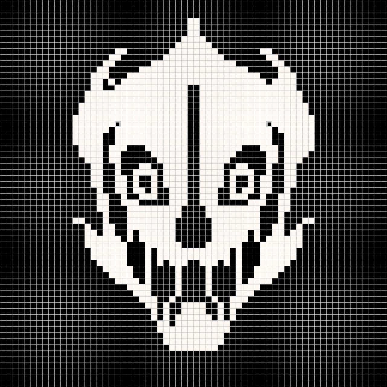 像素画|sans龙骨炮