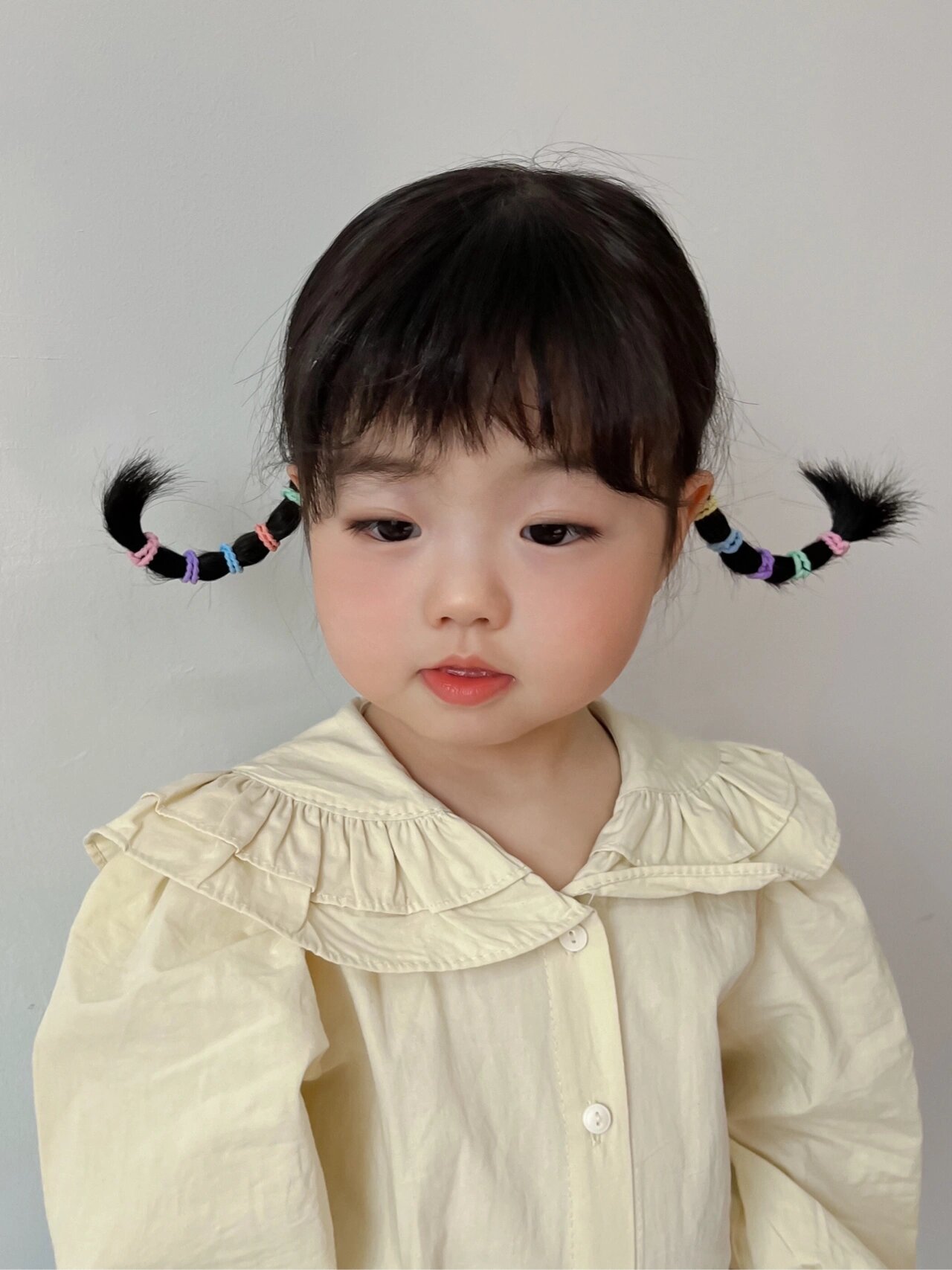 敲可爱羊角辫儿女孩👧🏻