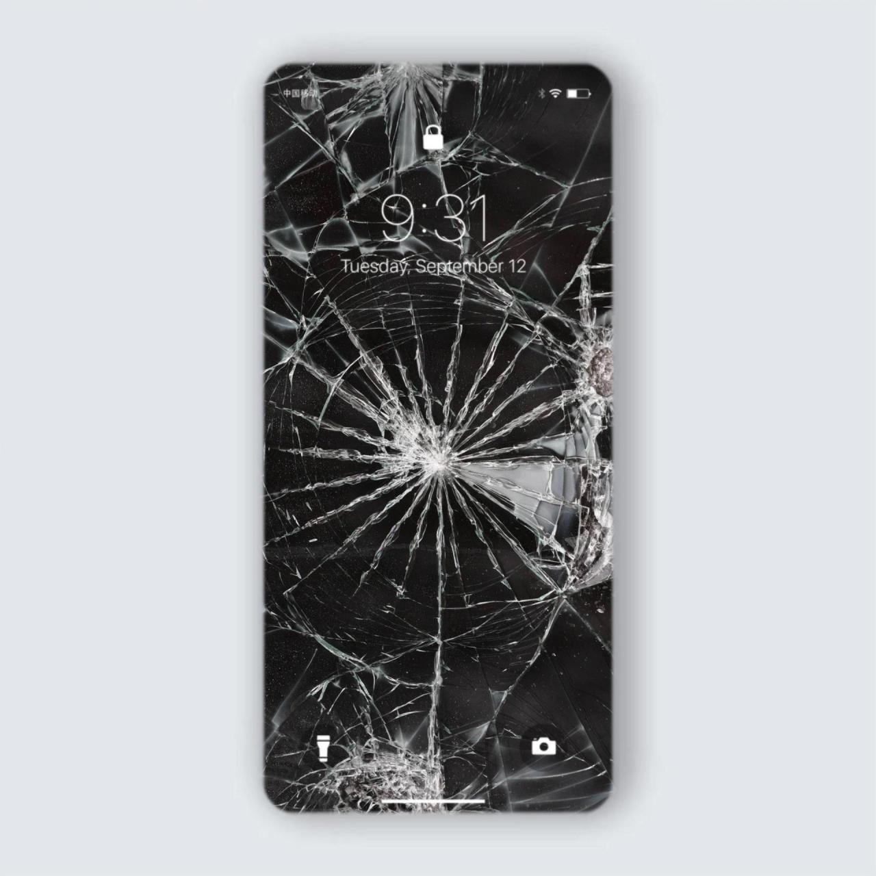 苹果手机碎屏图片壁纸图片