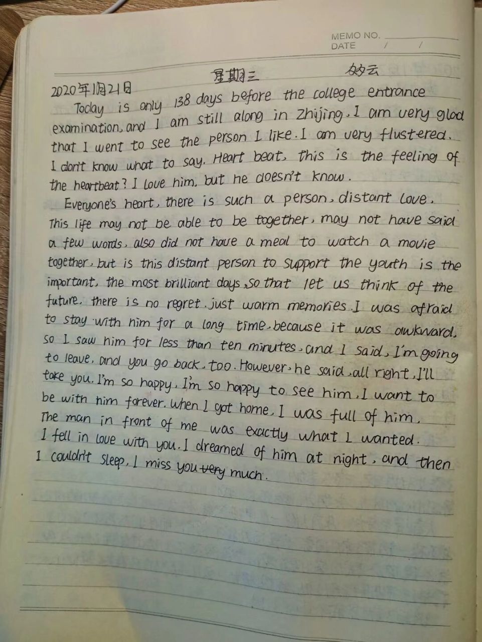 我的几则英语日记 现在始终也读不懂当初自己究竟写了个啥,完全读不懂