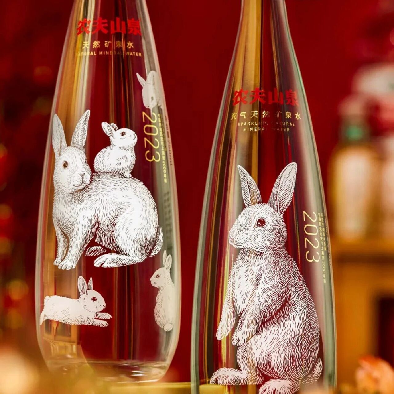 包装赏析:农夫山泉兔年生肖瓶