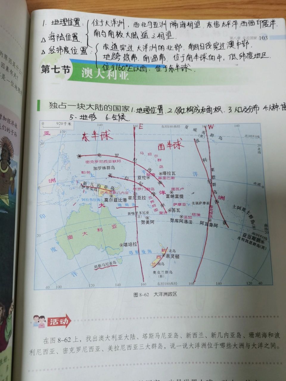 湘教版七年级下册地理澳大利亚课堂笔记