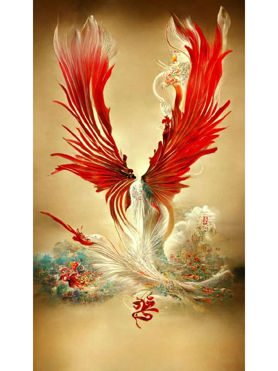 红凤凰爱粉凤凰.