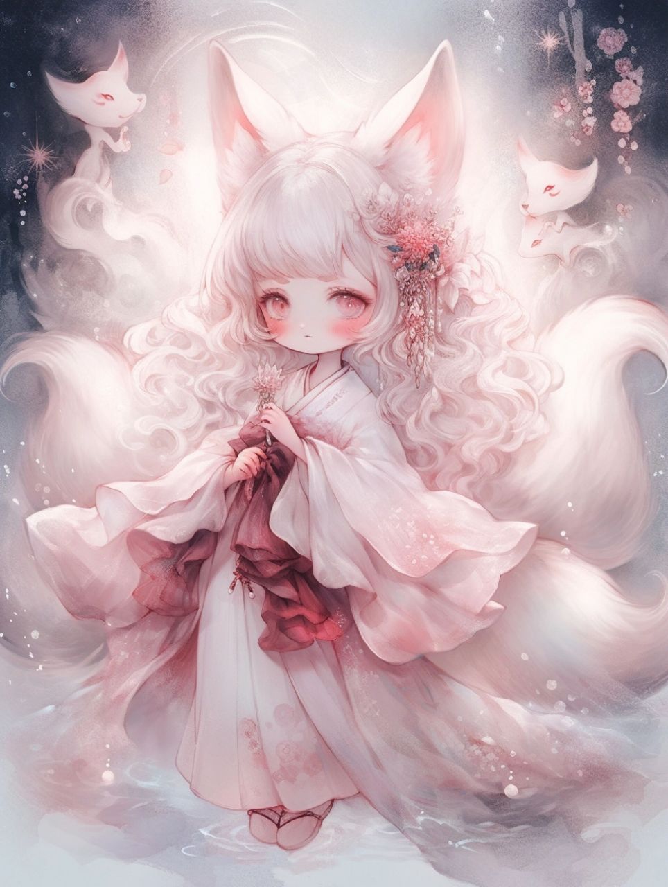 可可爱爱没有脑袋|九尾小狐仙7图头像壁纸 九尾狐也可以可可爱爱的