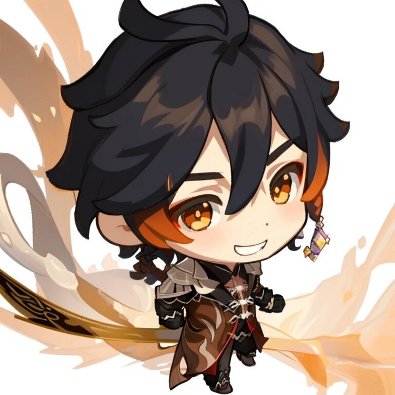 原神q版头像,钟离 病娇帝君和来自帝君的认可!