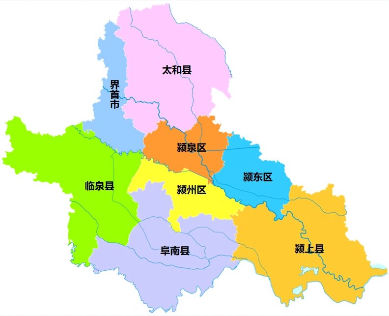 阜阳市颍州区乡镇地图图片