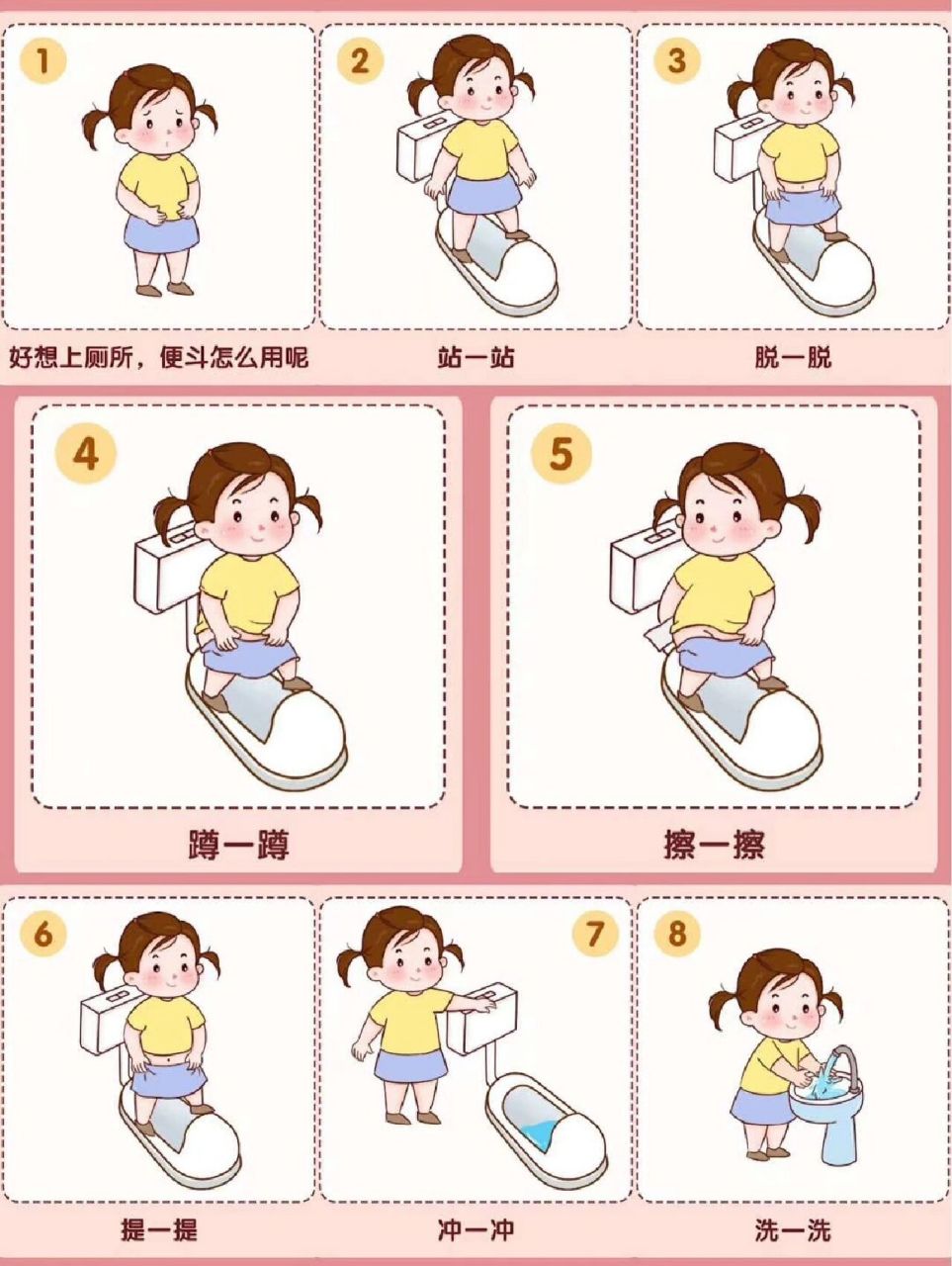 小班如厕图片