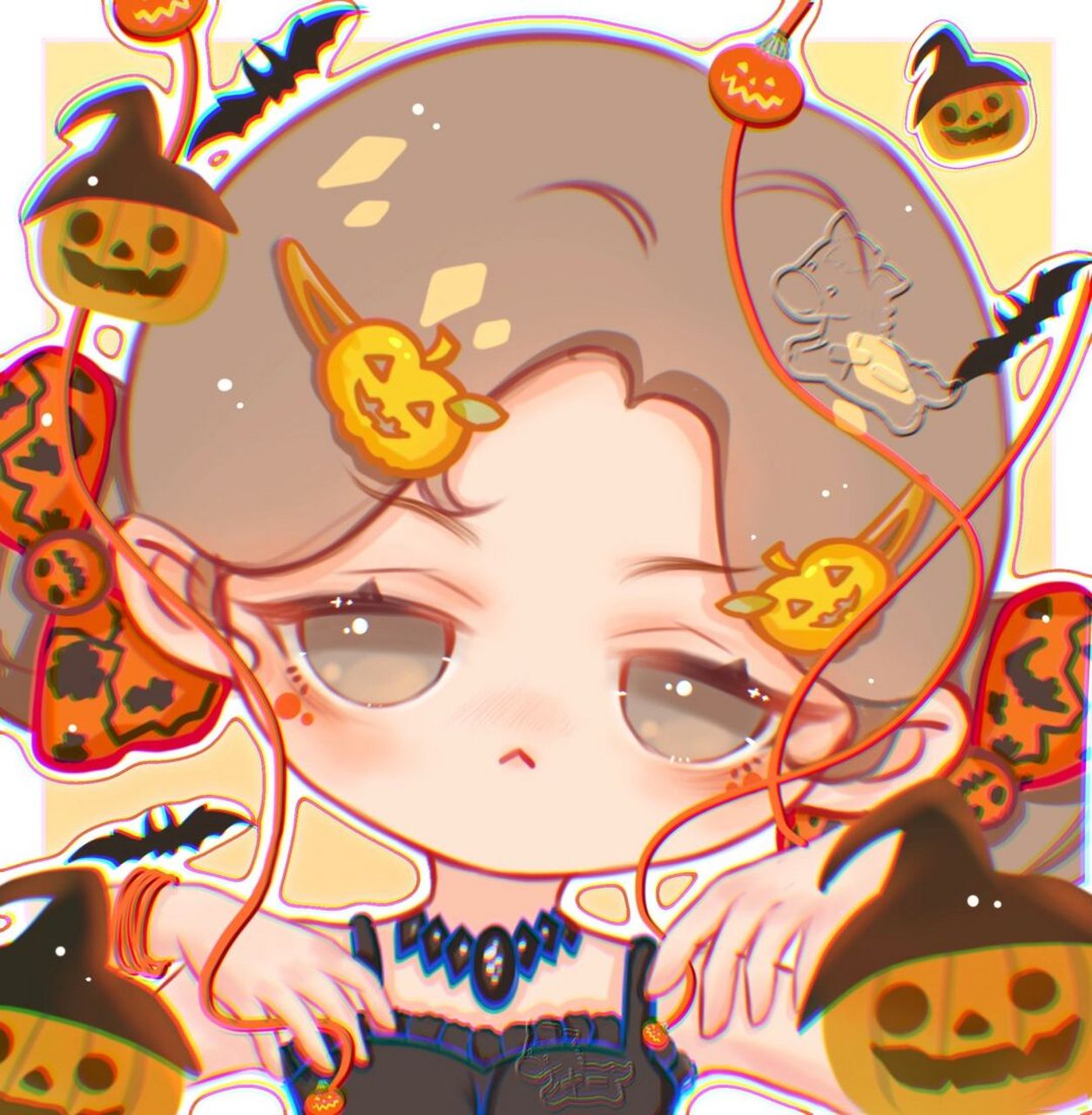 头像# #搞怪头像# #可爱头像# #q版# #q版人物# #万圣节# #搞怪