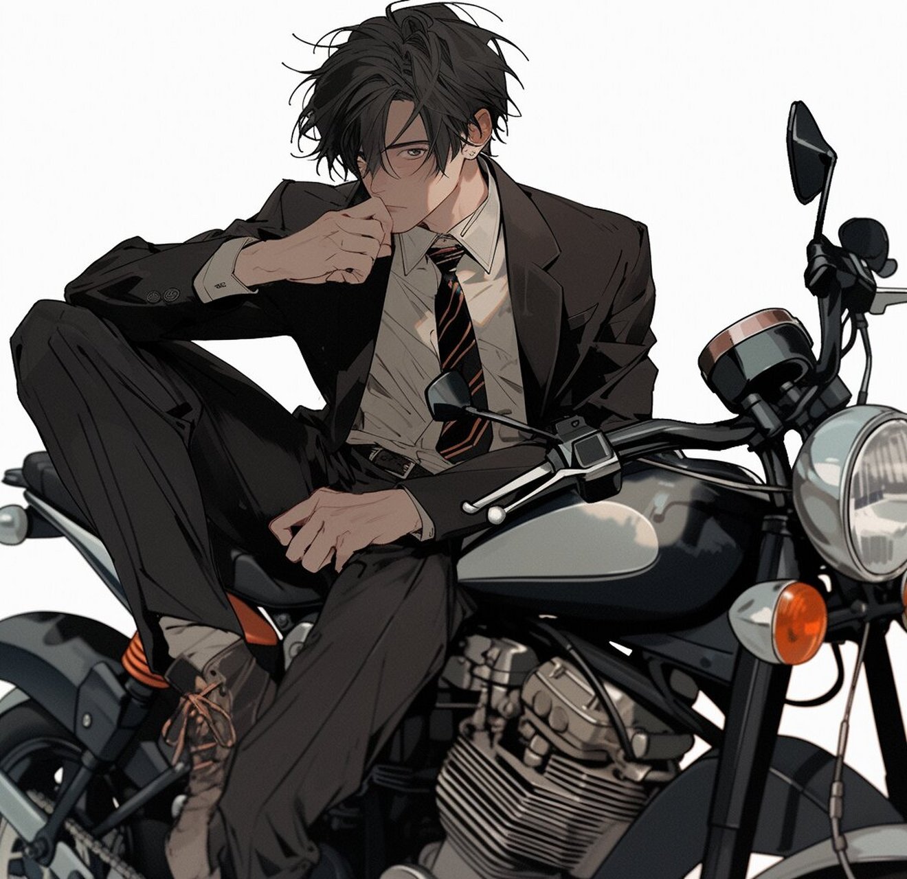 【男生头像】硬核西装暴徒系列三 西装暴徒,这个词汇常用来形容那些