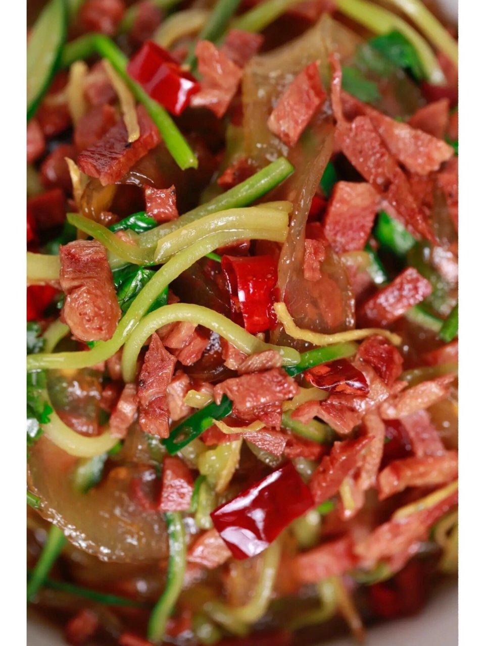 超好吃的肉丝炒粉皮!