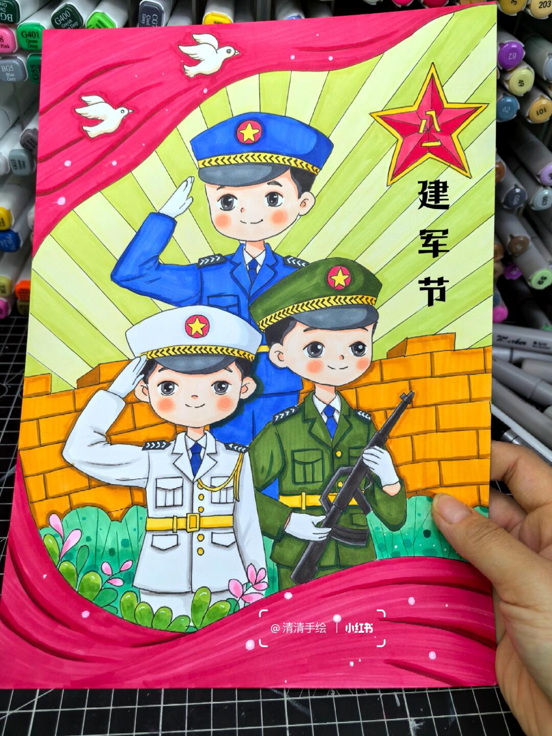 八一建军节主题画