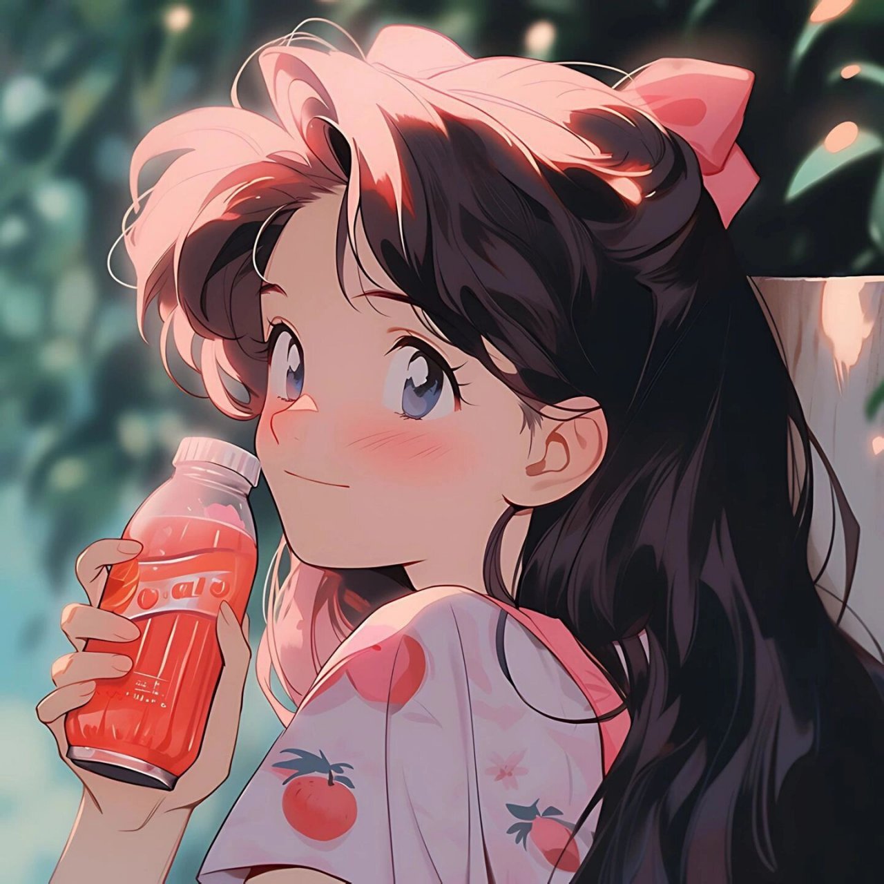 治愈微笑女孩头像