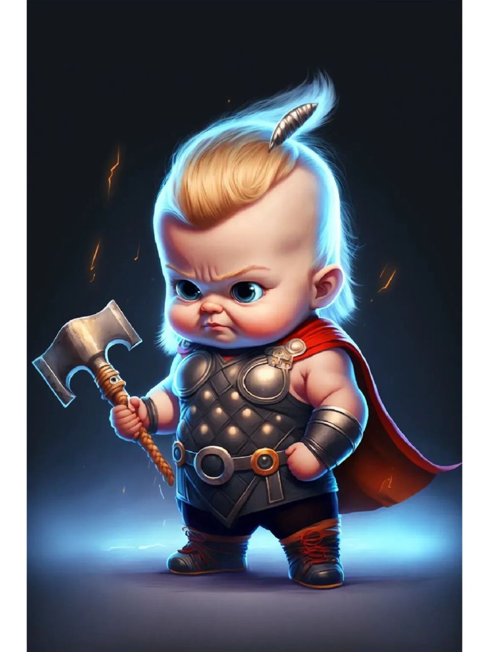 萌娃版漫威英雄雷神托尔