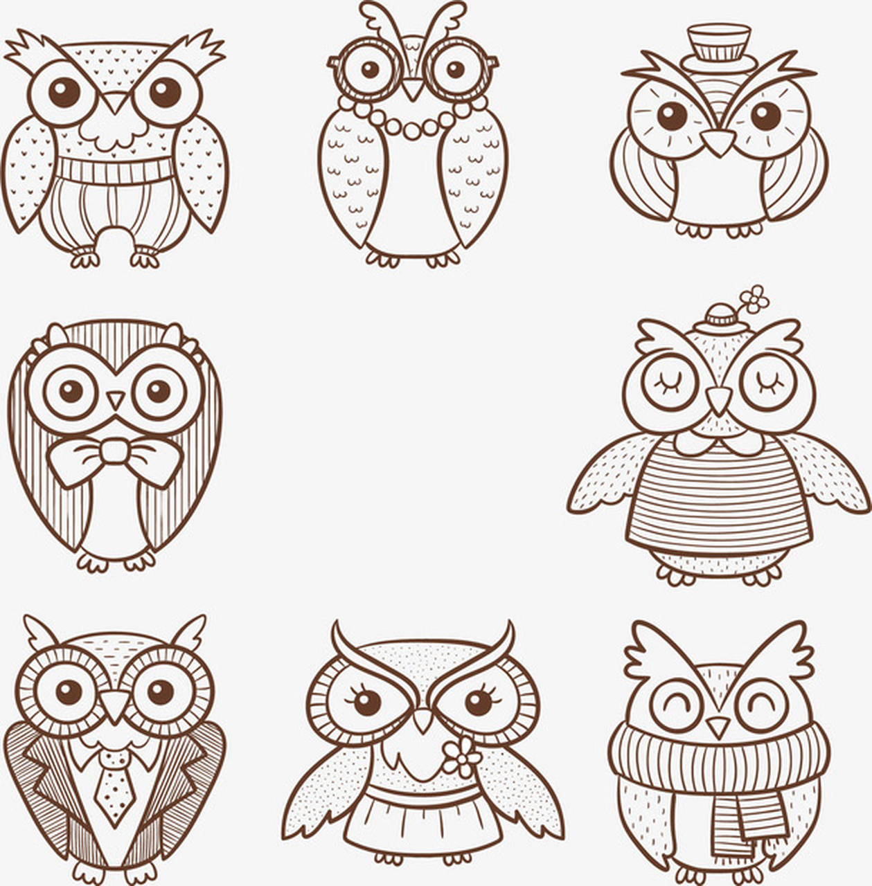 【简笔画】猫头鹰 #简笔画