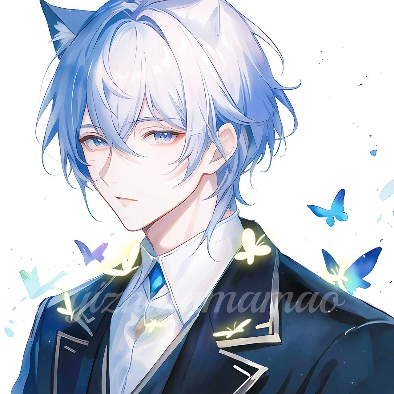 动漫情头系列7815︱冷酷帅气的动漫男生头像