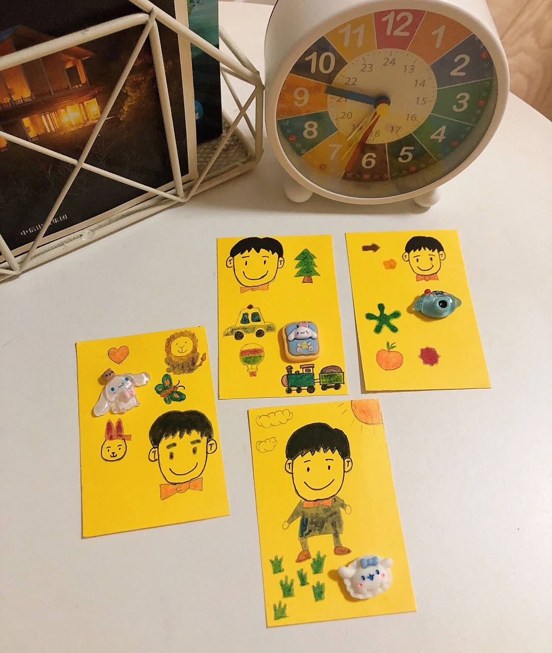 学校要进行帐篷节活动,让小朋友们和爸爸妈妈一起制作交友小卡片 可以