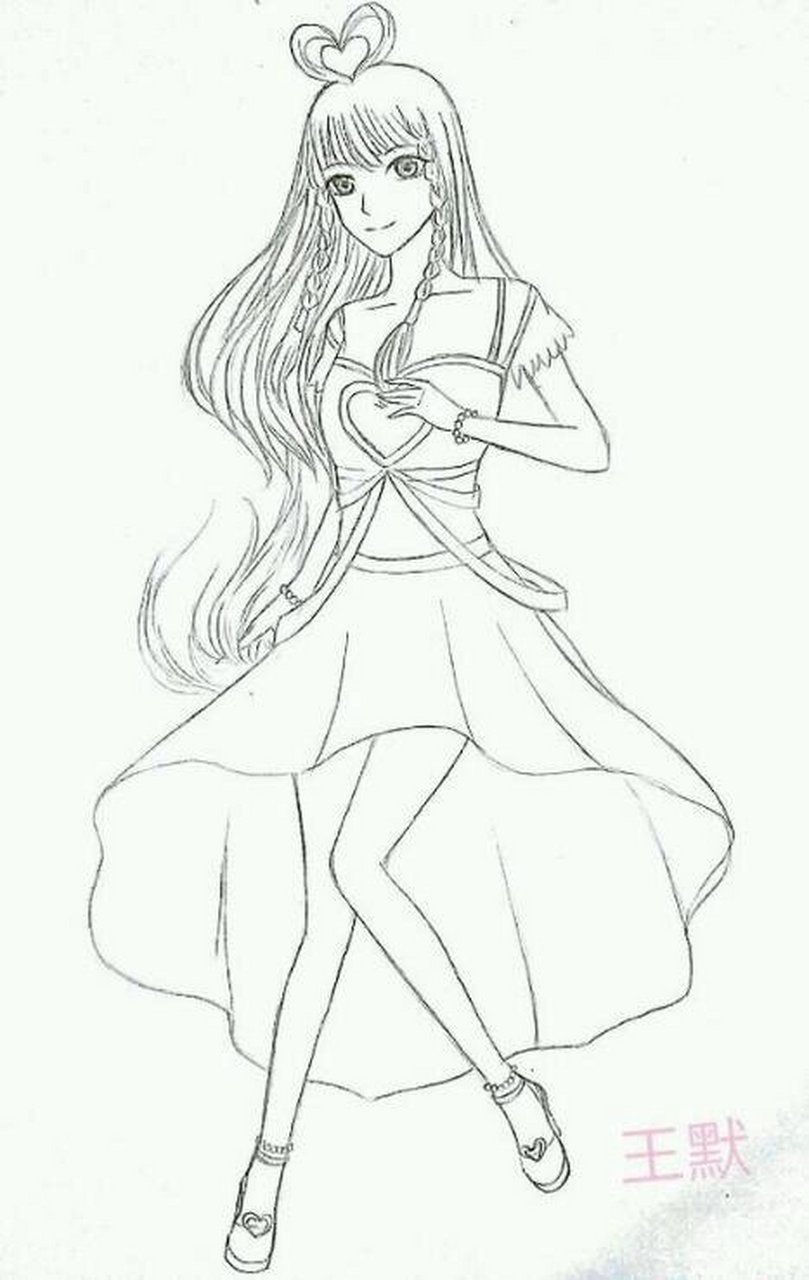 叶罗丽王默素描画 哈喽,今天呢,我有一位粉丝小宝贝说要叶罗丽中王默