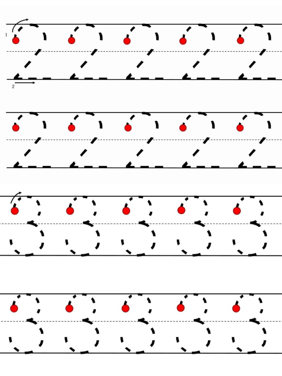 数字点点连线写法图片图片