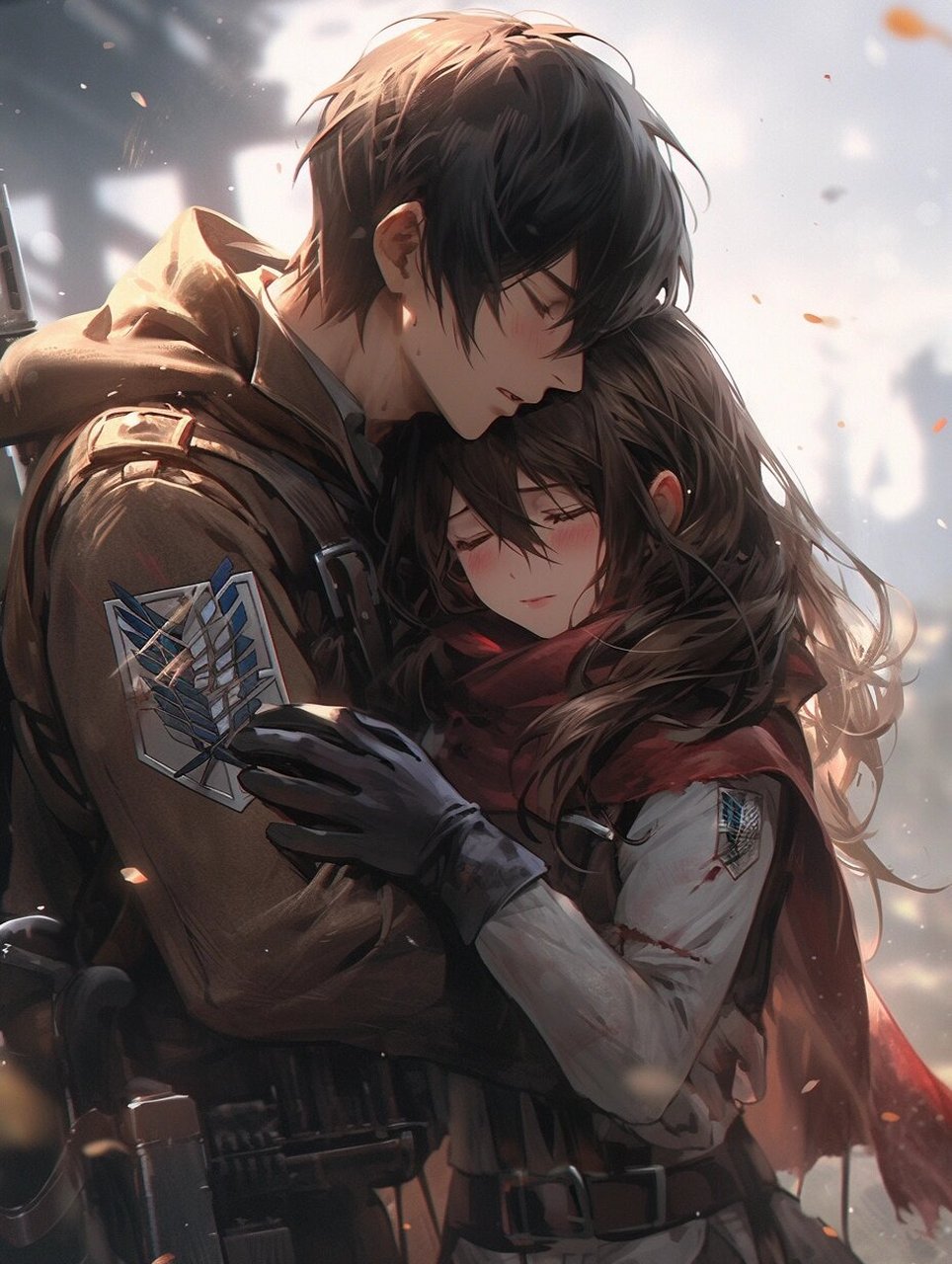 艾伦和三笠(不是很像) 艾伦和三笠 喜欢的话可以加入群聊一起学习交流