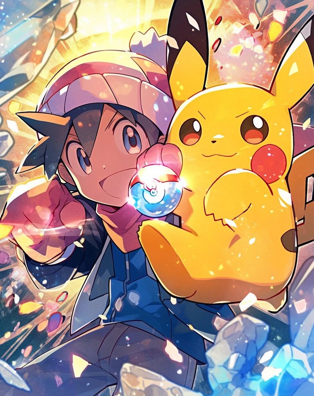 闪电7315皮卡丘 小智 高清壁纸 私信免费拿原图