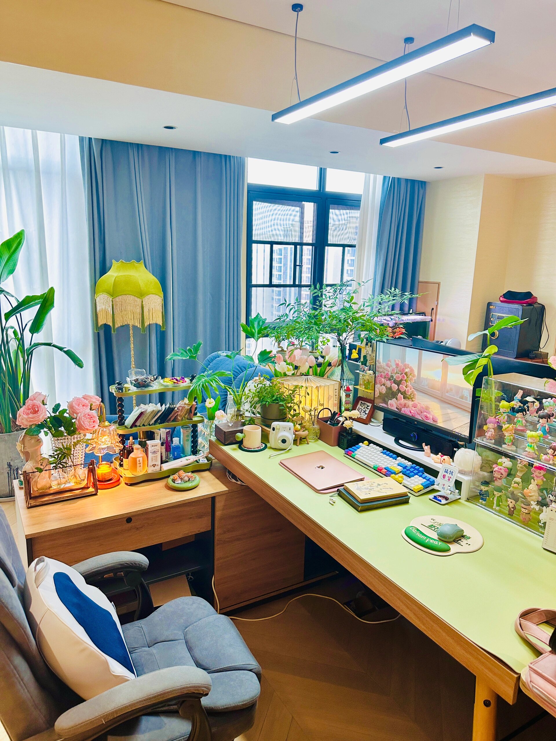 三线城市女老板的少女心办公桌!