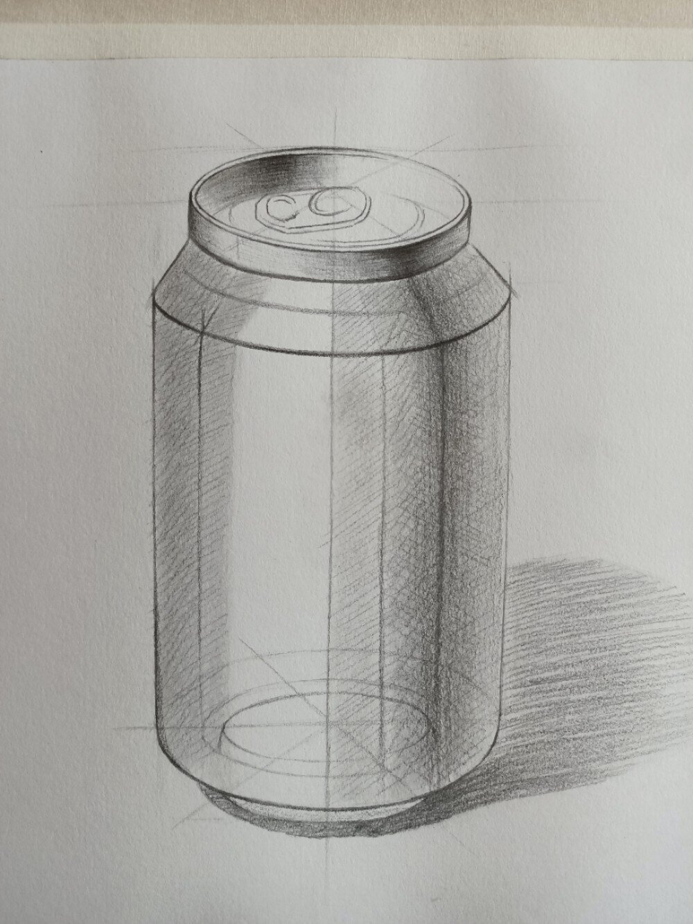 学画画 可乐罐结构素描