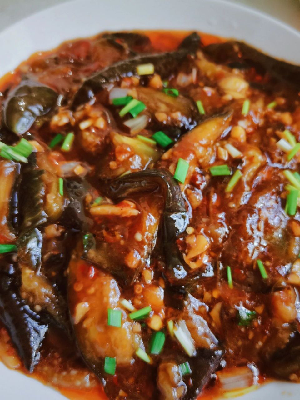 今日美食～ 油淋茄子       今日美食～ 油淋茄子 ①茄子加盐腌出水份