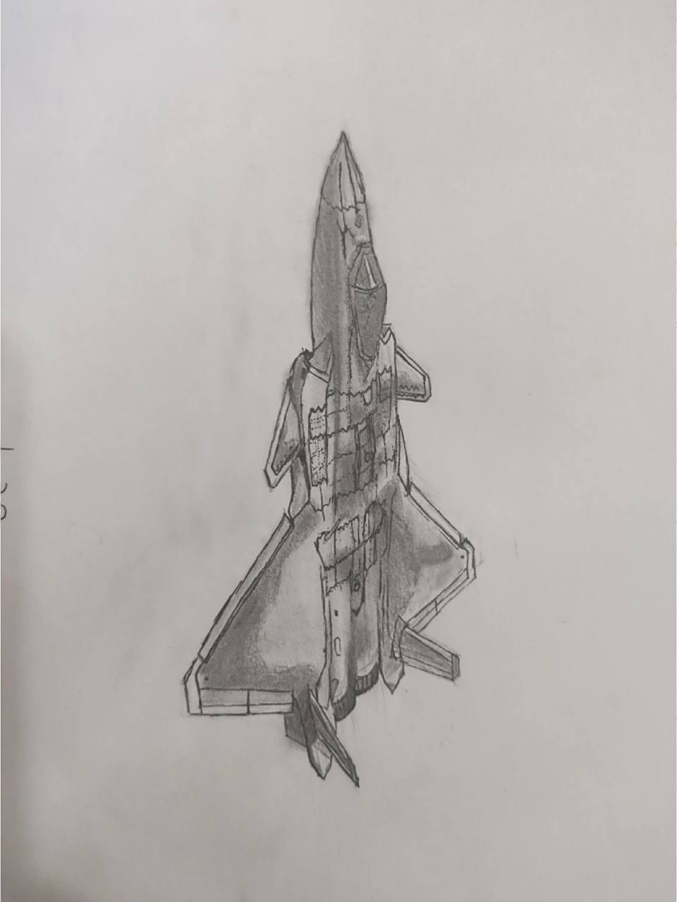 歼20简笔画 j20简笔画