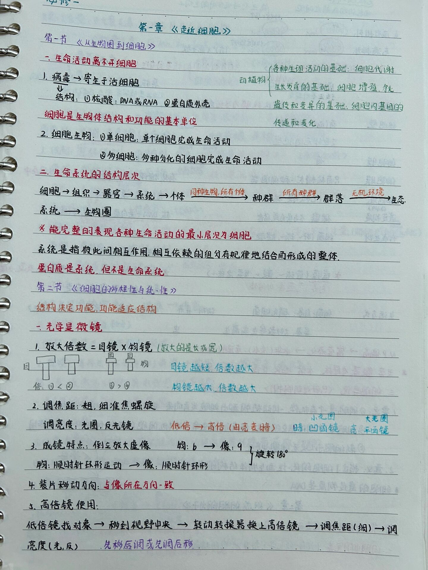 高中生物笔记必修一第一弹