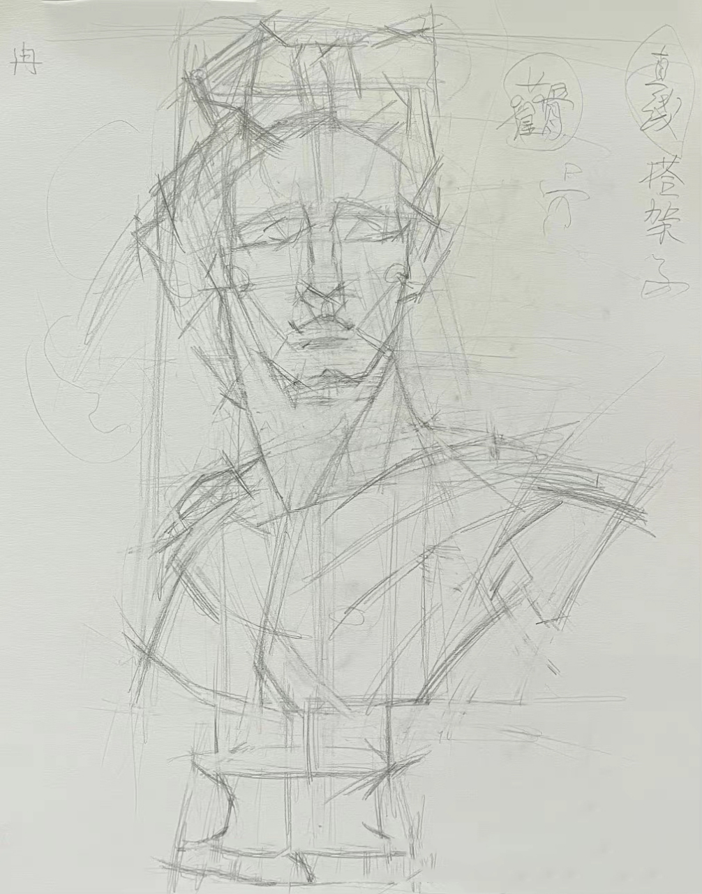 冉茂芹老师素描石膏像步骤 分享一下