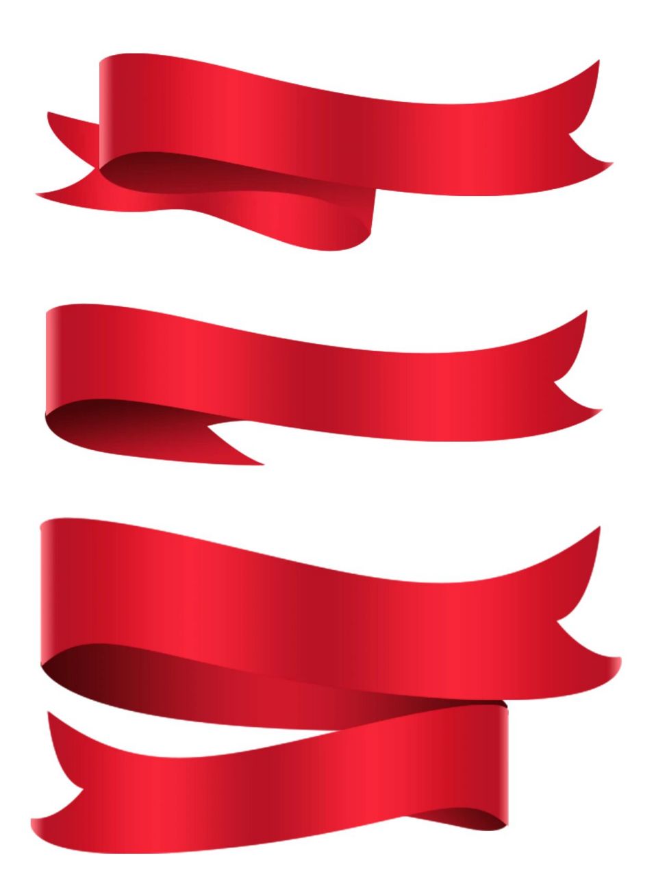 免扣素材 | 红色丝带96飘带标题框png免扣 喜欢99红丝带飘带标题