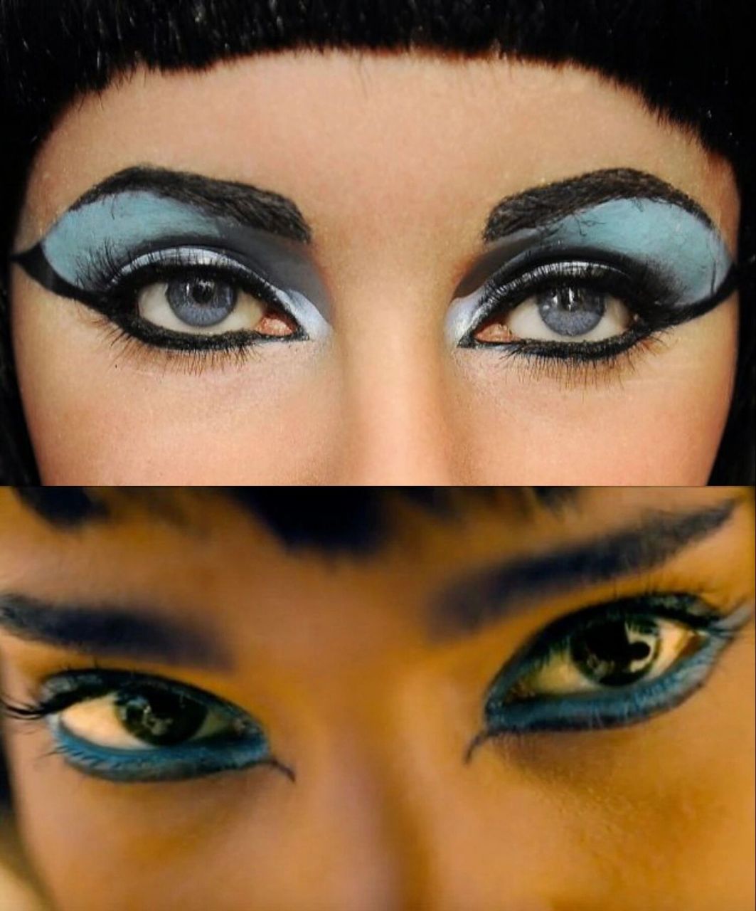 妆容考古|埃及艳后同款金蓝色 异域眼妆