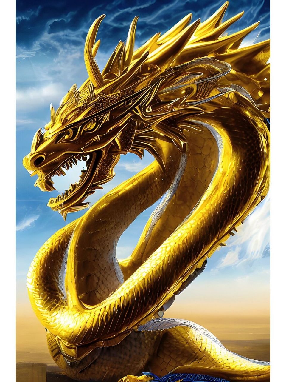 神龙图鉴丨蛟龙渡劫后方可化真龙 位面:小雨瑶池界 段位:上古神兽蛟龙