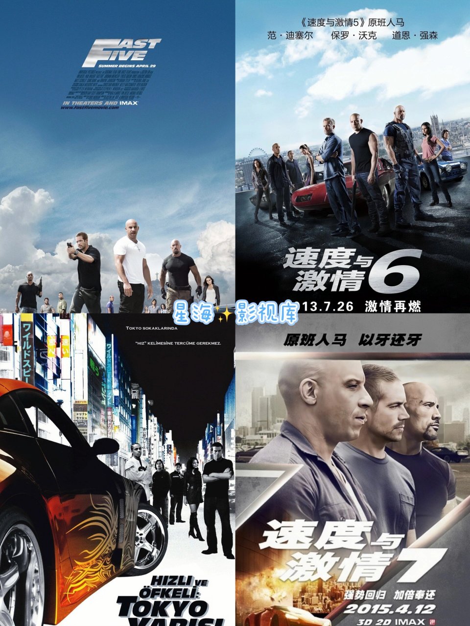 速度与激情〗全系列观影顺序78 78转眼间速度与激情系列 从2001