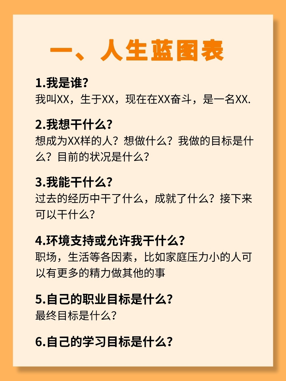 分享#长期目标—人生蓝图表和人生六大目标 上一篇我们聊过自律生活