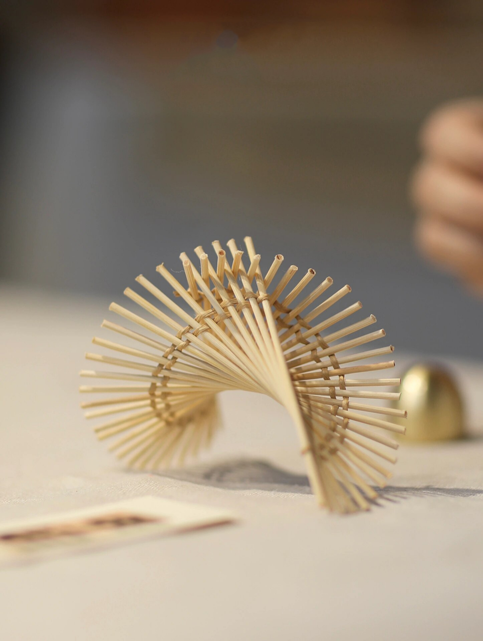 手工伙伴|竹编匠人手作风铃 我是篾匠姑娘,一名竹编手艺人.