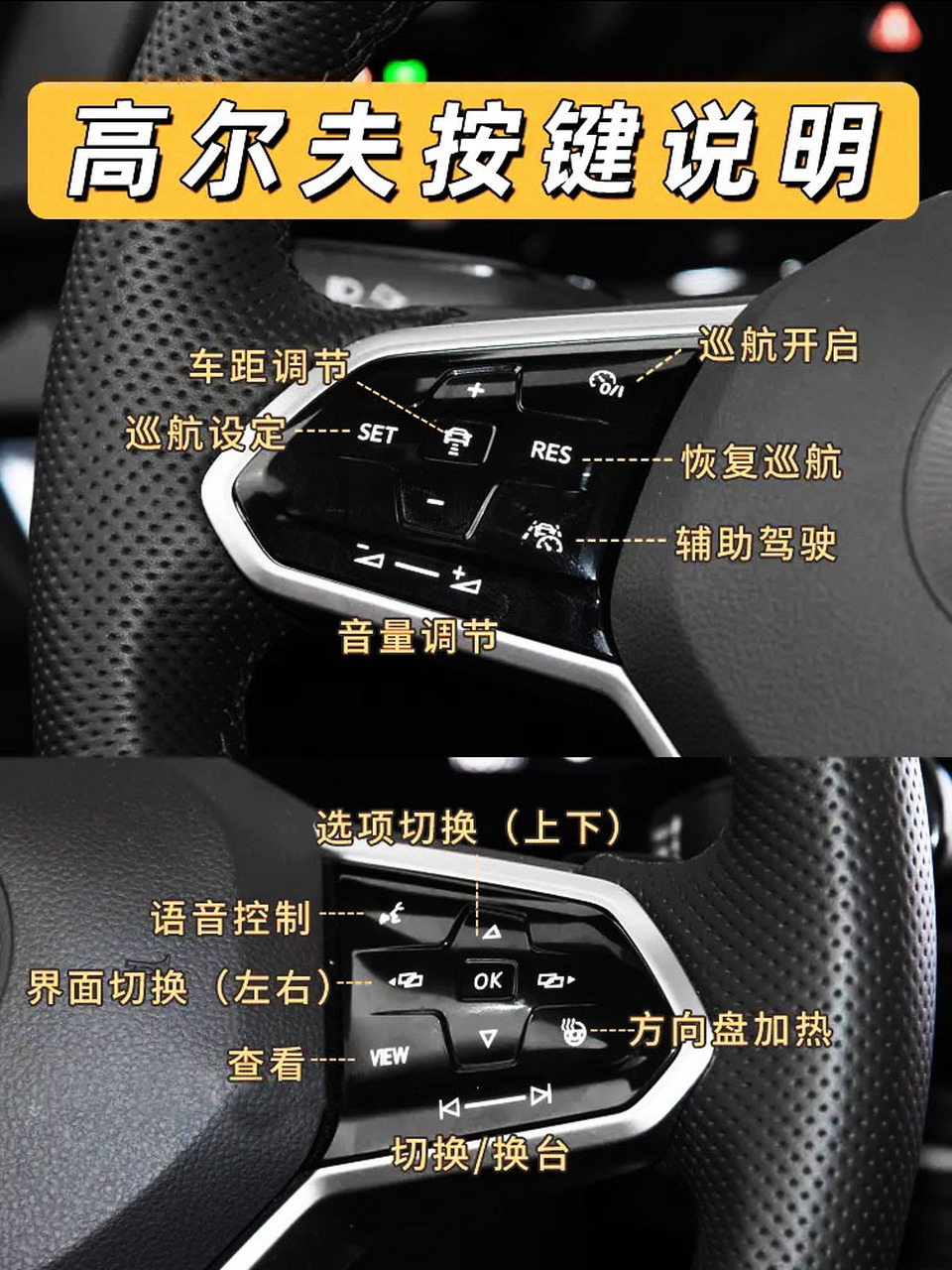 高尔夫按键说明大全